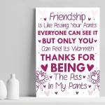 Best Friend Print Friendship Gift Funny Thank You Gift Novelty