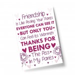 Best Friend Print Friendship Gift Funny Thank You Gift Novelty