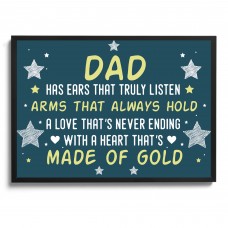Dad Gifts For Him Framed Print Dad Birthday Gifts Dad Christmas 