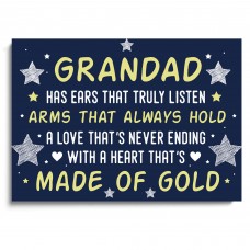Cute Grandad Birthday Christmas Gift From Grandchildren Gift