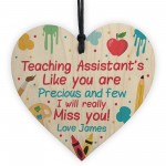 Personalised Thank you Teaching Assistant Gift Poem School 