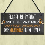 Funny Bar Sign Garden Plaque Alcohol Man Cave Vintage Beer Gift