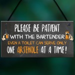 Funny Bar Sign Garden Plaque Alcohol Man Cave Vintage Beer Gift
