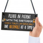 Funny Bar Sign Garden Plaque Alcohol Man Cave Vintage Beer Gift