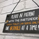 Funny Bar Sign Garden Plaque Alcohol Man Cave Vintage Beer Gift