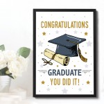 Congratulations Gift For Graduate Graduation Gifts Framed Print