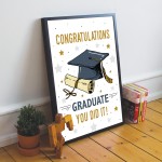 Congratulations Gift For Graduate Graduation Gifts Framed Print