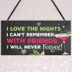 Funny Bar Sign For Home Bar Alcohol Beer Vodka Gin Friendship