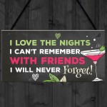 Funny Bar Sign For Home Bar Alcohol Beer Vodka Gin Friendship