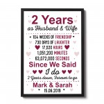 2nd Anniversary Gift Personalised Second Wedding Anniversary