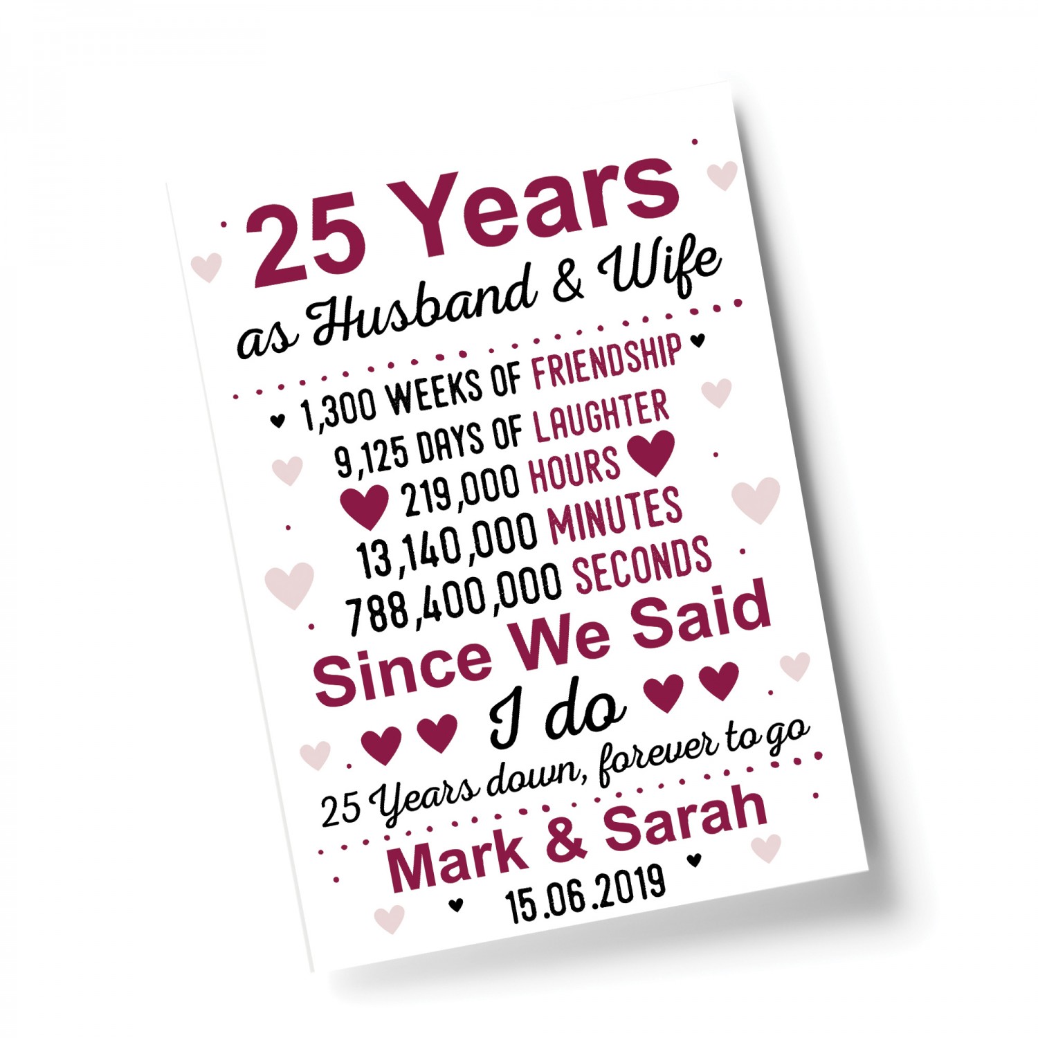 Gift for wife 25 shop year anniversary