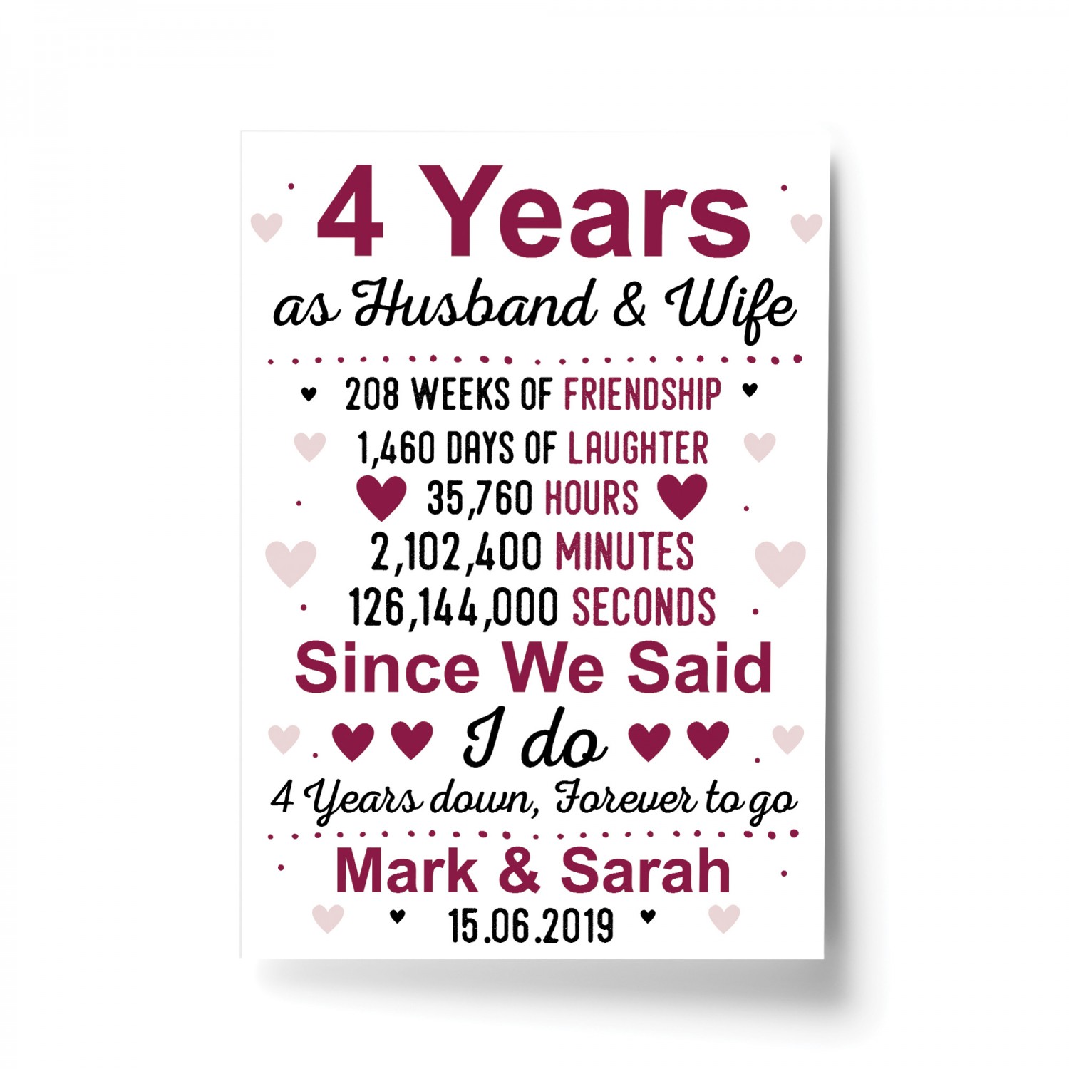 To My Husband Gift for Husband Custom Photo Plaque | Happy anniversary to my  husband, Romantic gifts for him, Gifts for husband