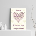 Auntie Poem Word Art Print Birthday Xmas Gift From Niece Nephew
