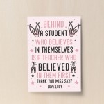 Teacher Gift From Student Framed Print Thank You Teacher Gifts