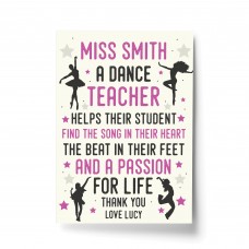 Thank You Teacher Gift For Men Women Print Dance Teacher Gift