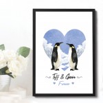 Anniversary Gift For Husband Wife Frame Print Mr & Mrs Gift