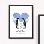 Anniversary Gift For Husband Wife Frame Print Mr & Mrs Gift