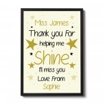 Gift For Teacher Assistant Mentor Personalised Leaving School