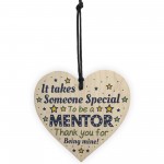 Thank You Gift For Mentor Wooden Heart Novelty Thank You Teacher