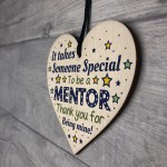 Thank You Gift For Mentor Wooden Heart Novelty Thank You Teacher