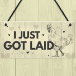 Chicken Rooster Funny Chicken Coop Hen House Plaque Novelty Gift
