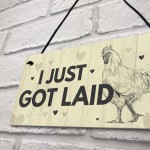 Chicken Rooster Funny Chicken Coop Hen House Plaque Novelty Gift