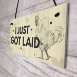 Chicken Rooster Funny Chicken Coop Hen House Plaque Novelty Gift