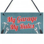 Garage Sign Man Cave Sign Shed Door Wall Hanging Plaque Gifts