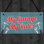 Garage Sign Man Cave Sign Shed Door Wall Hanging Plaque Gifts