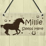 Horse Gift For Women Girls Personalised Stable Door Sign Gift