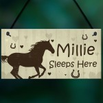 Horse Gift For Women Girls Personalised Stable Door Sign Gift