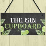 Funny Alcohol Sign Gin Gifts Man Cave Home Bar Pub Plaque 