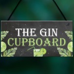 Funny Alcohol Sign Gin Gifts Man Cave Home Bar Pub Plaque 