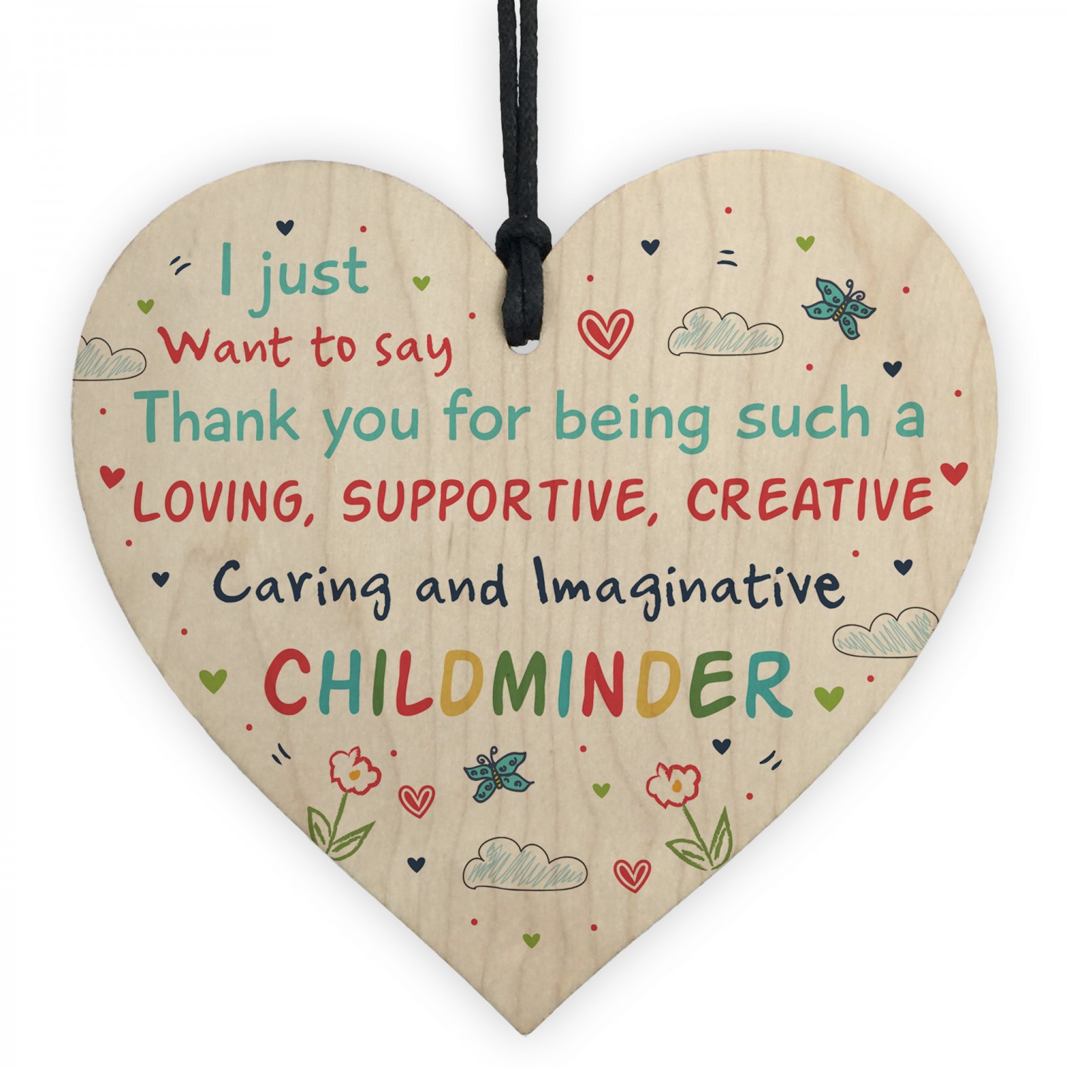 GIFT IDEAS FOR CHILDMINDER HEART PLAQUE THANK YOU CHRISTMAS PRESENT