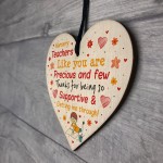 Teacher Nursery Gifts Leaving Nursery Pre School Gift Wood Heart