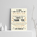 Mother of The Groom Wedding Gift Parent Of Groom Personalised