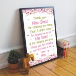 Teacher Thank You Gifts Personalised School Nursery Pre School 