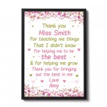 Teacher Thank You Gifts Personalised School Nursery Pre School 