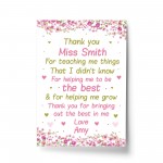 Nursery Pre School Teacher Thank You Gifts Personalised Leaving 