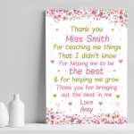 Nursery Pre School Teacher Thank You Gifts Personalised Leaving 