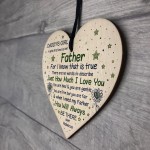 Daddy's Girl Wood Heart Birthday Christmas Gift For Him Daughter