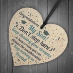 Graduation Gifts For Son Wooden Heart Plaque Congratulations