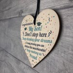 Graduation Gifts For Son Wooden Heart Plaque Congratulations