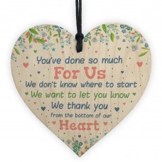 Thank You Gift Wood Heart For Teacher Assistant Nursery Gifts
