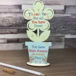 Thankyou Gift For Nursery Teacher And Assistant Wood Flower 