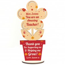 Personalised Teacher Gifts Thank You School Nursery Pre School 
