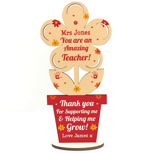 Personalised Teacher Gifts Thank You School Nursery Pre School 