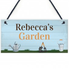 Garden Sign Personalised Hang On Summer House Garden Shed Sign