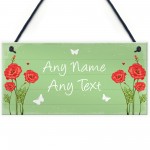 Personalised Garden Hanging Plaque Backyard Shed Summer House