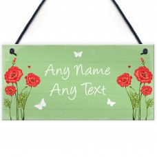 Personalised Garden Hanging Plaque Backyard Shed Summer House